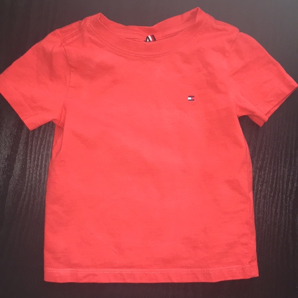 tommy hilfiger orange top